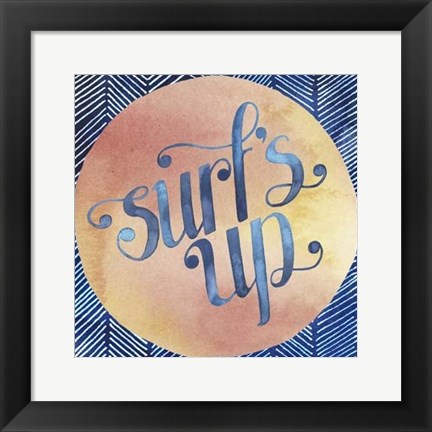 Framed Surf&#39;s Up II Print