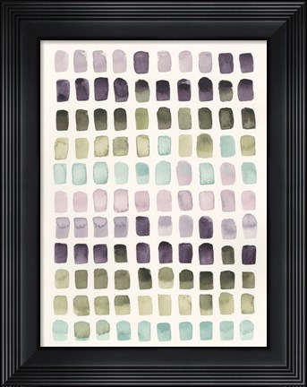 Framed Serene Color Swatches II Print