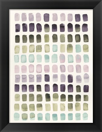 Framed Serene Color Swatches II Print