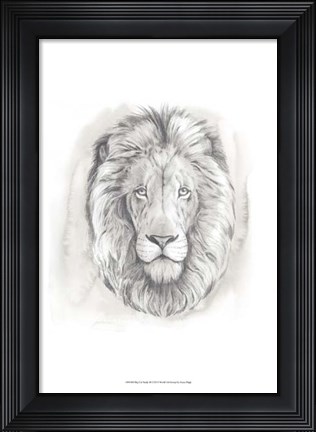 Framed Big Cat Study III Print