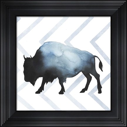 Framed Animal Silhouettes IV Print