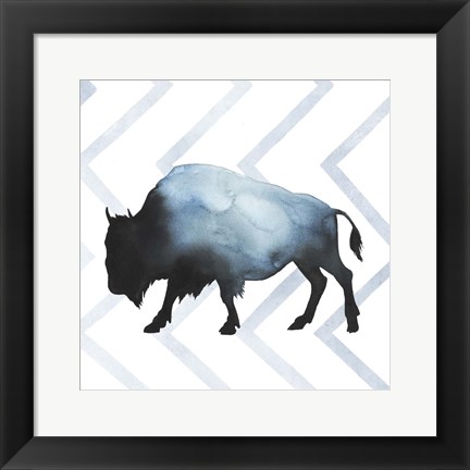 Framed Animal Silhouettes IV Print