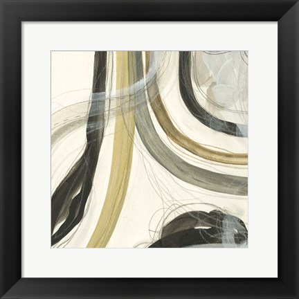 Framed Neutral Lines II Print
