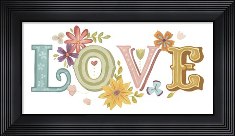 Framed Beautiful Words I Print