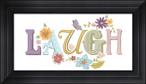 Framed Beautiful Words III Print