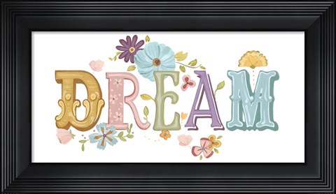 Framed Beautiful Words IV Print