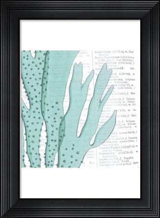 Framed Aqua Marine V Print
