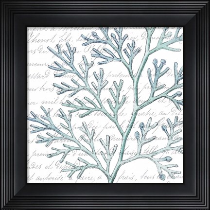 Framed Aqua Marine IX Print