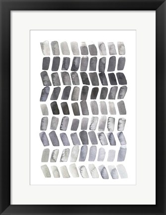 Framed Watercolor Chevron II Print