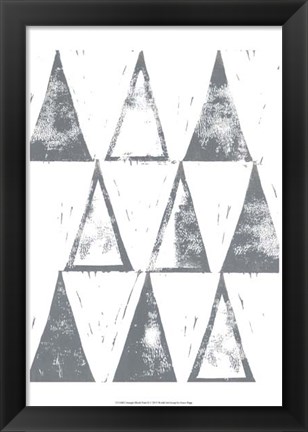 Framed Triangle Block Print II Print