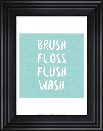 Framed Brush, Floss etc Print