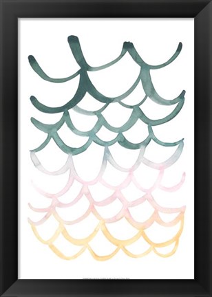 Framed Mermaid Scales I Print