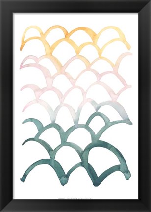 Framed Mermaid Scales II Print