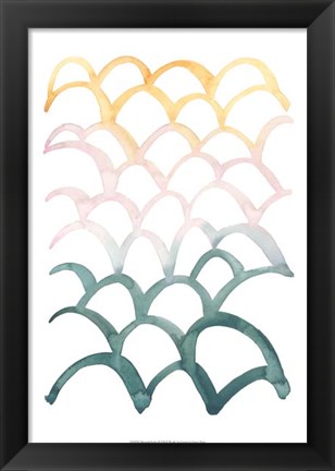 Framed Mermaid Scales II Print