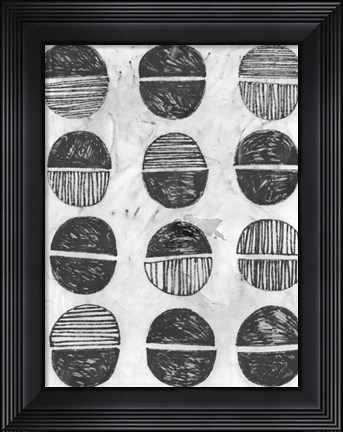 Framed Symbol Imprint I Print