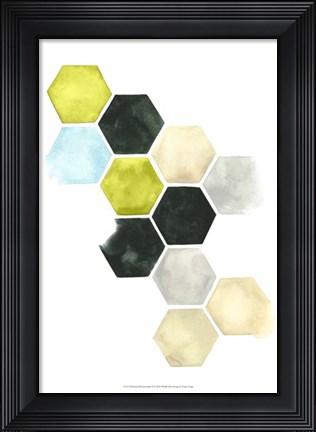 Framed Hazed Honeycomb II Print