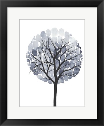 Framed Midnight Elm I Print