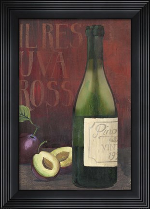 Framed Wine Still Life II Print