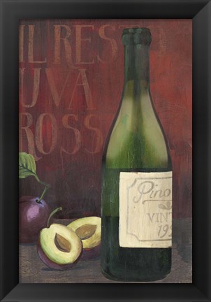 Framed Wine Still Life II Print