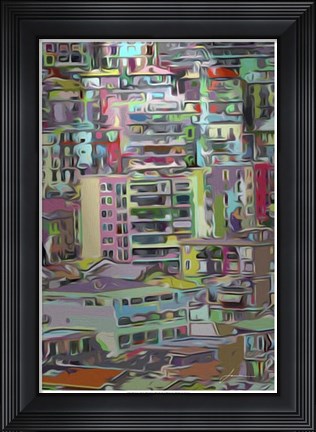 Framed Stack III Print