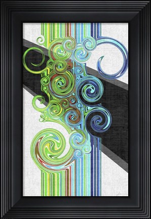Framed Twirl I Print
