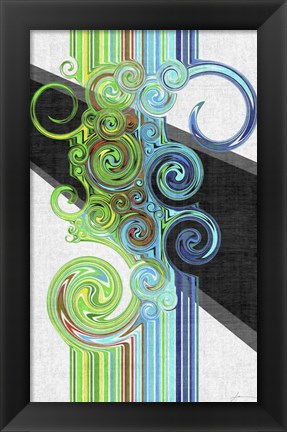 Framed Twirl I Print