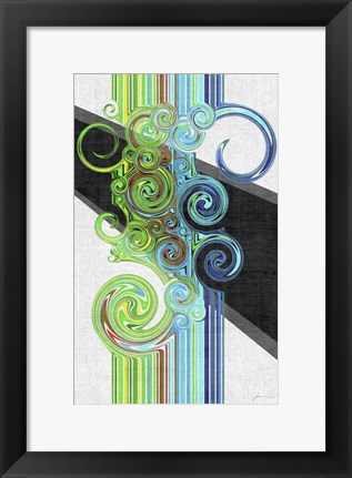 Framed Twirl I Print