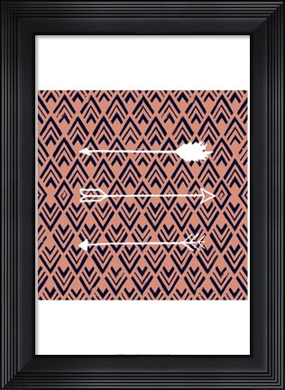 Framed Deco Arrow II Print