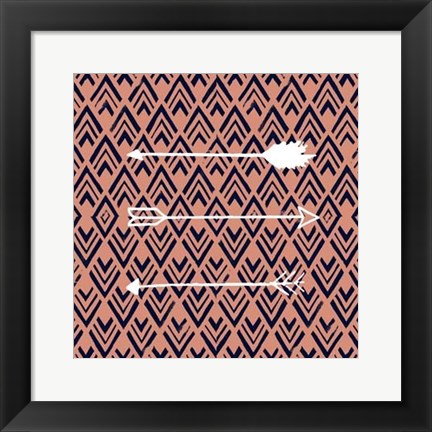Framed Deco Arrow II Print