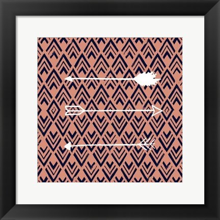 Framed Deco Arrow II Print