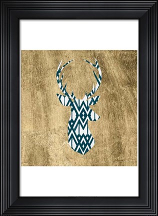 Framed Deco Bust I Print