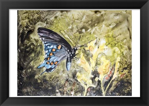 Framed Butterfly in Nature I Print