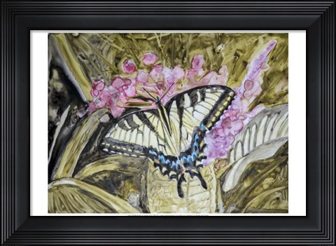Framed Butterfly in Nature II Print