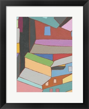 Framed Rooftops in Color VI Print