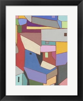 Framed Rooftops in Color X Print