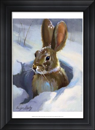 Framed Snow Bunny Print