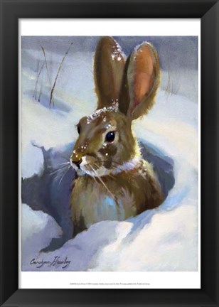 Framed Snow Bunny Print