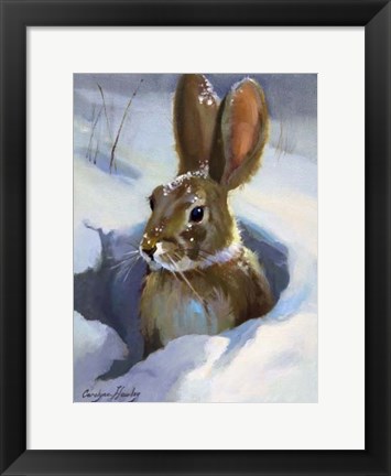 Framed Snow Bunny Print