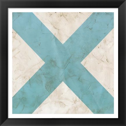 Framed Seaside Signals III Print