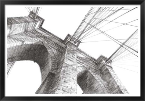 Framed Brooklyn Bridge Panorama Print