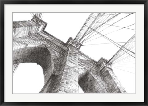 Framed Brooklyn Bridge Panorama Print