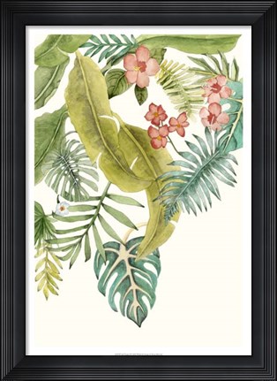Framed Soft Tropics II Print