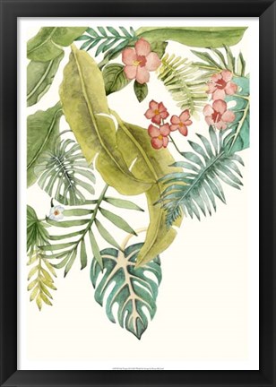 Framed Soft Tropics II Print