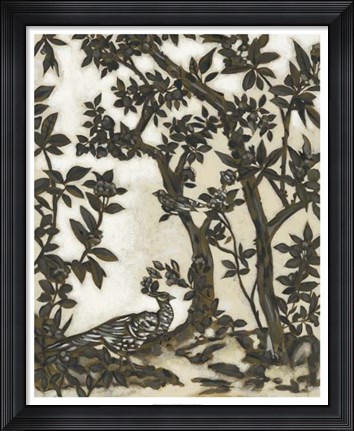 Framed Teahouse Chinoiserie I Print