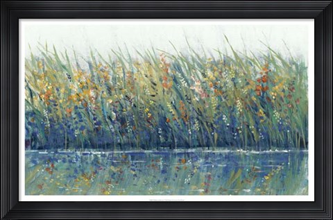 Framed Wildflower Reflection I Print