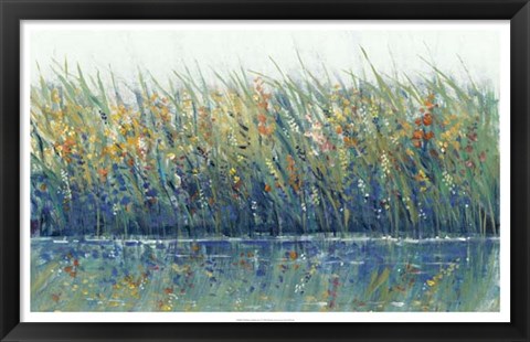 Framed Wildflower Reflection I Print