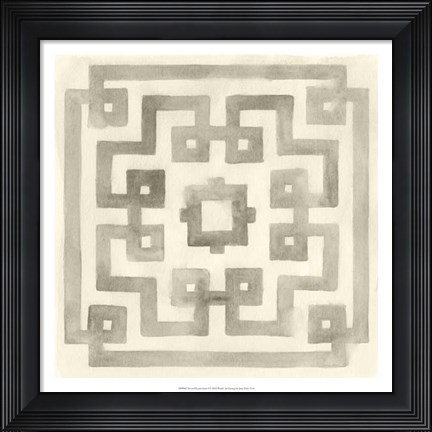 Framed Neutral Impressions I Print