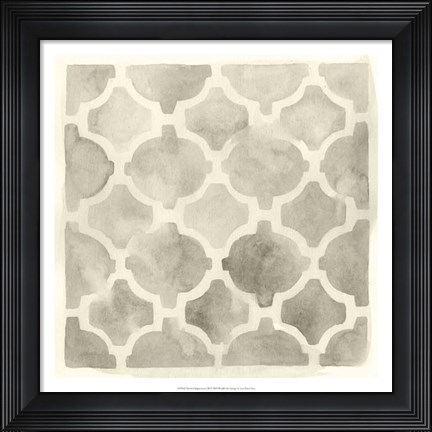 Framed Neutral Impressions III Print