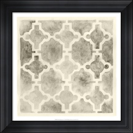 Framed Neutral Impressions V Print