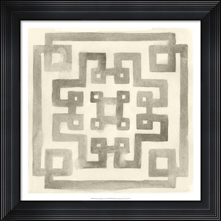 Framed Neutral Impressions VI Print